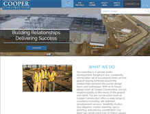 Tablet Screenshot of cooperconstruction.com